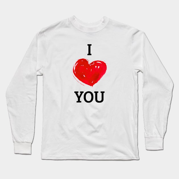 I love you Long Sleeve T-Shirt by Abu Muorad